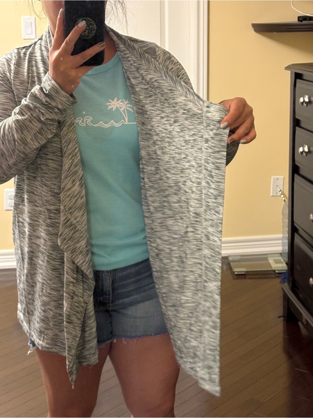 ✨5 for $20✨ Joe Fresh Light Gray Open-Front Women's Cardigan Sweater